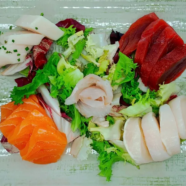 Sashimi variado de 20