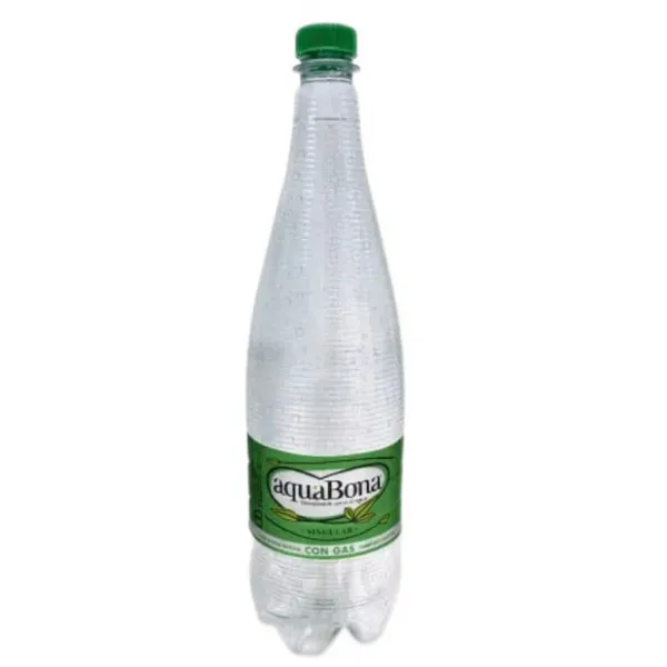 Agua con gas + 1€