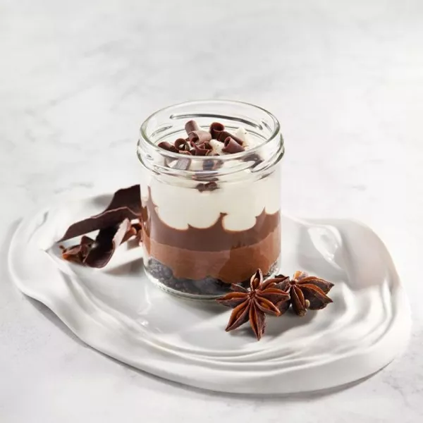 Vasito de tres chocolate